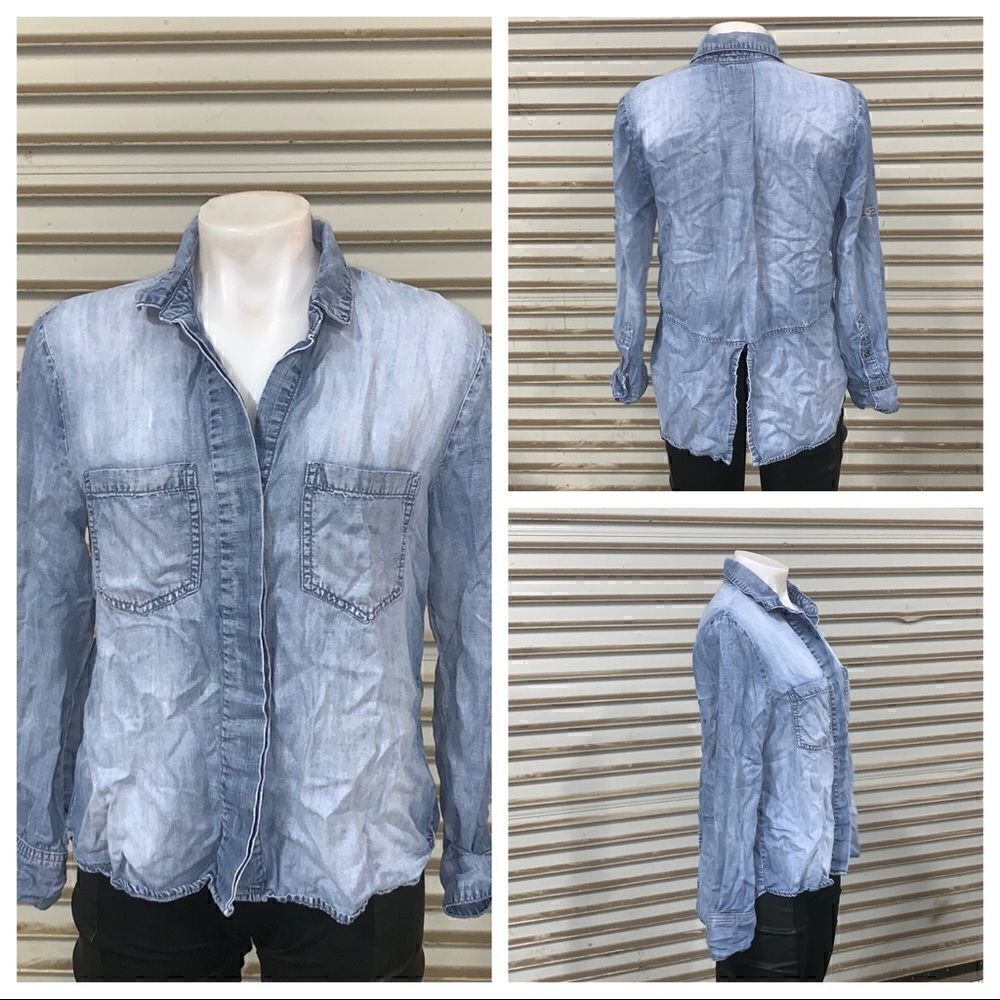 Cloth & Stone chambray button up top